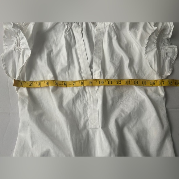 Pilcro Women’s Blouse Top, Flutter-Sleeve Small S - Picture 5 of 8